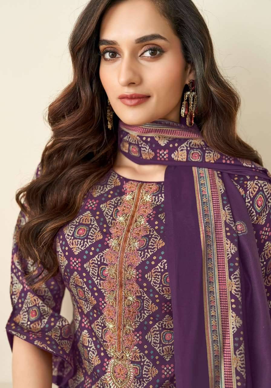 Suryajyoti Kalika Vol 1 Bandhani Salwar Suit 6 Pcs Catalog
