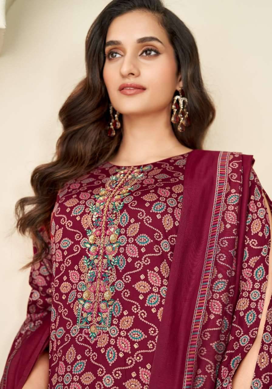 Suryajyoti Kalika Vol 1 Bandhani Salwar Suit 6 Pcs Catalog
