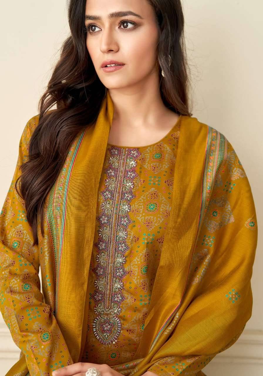 Suryajyoti Kalika Vol 1 Bandhani Salwar Suit 6 Pcs Catalog
