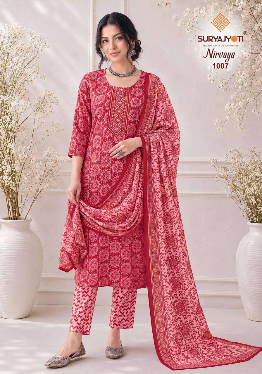 Suryajyoti Nirvaya Vol 1 Rayon Readymade Suits 10 Pcs Catalog