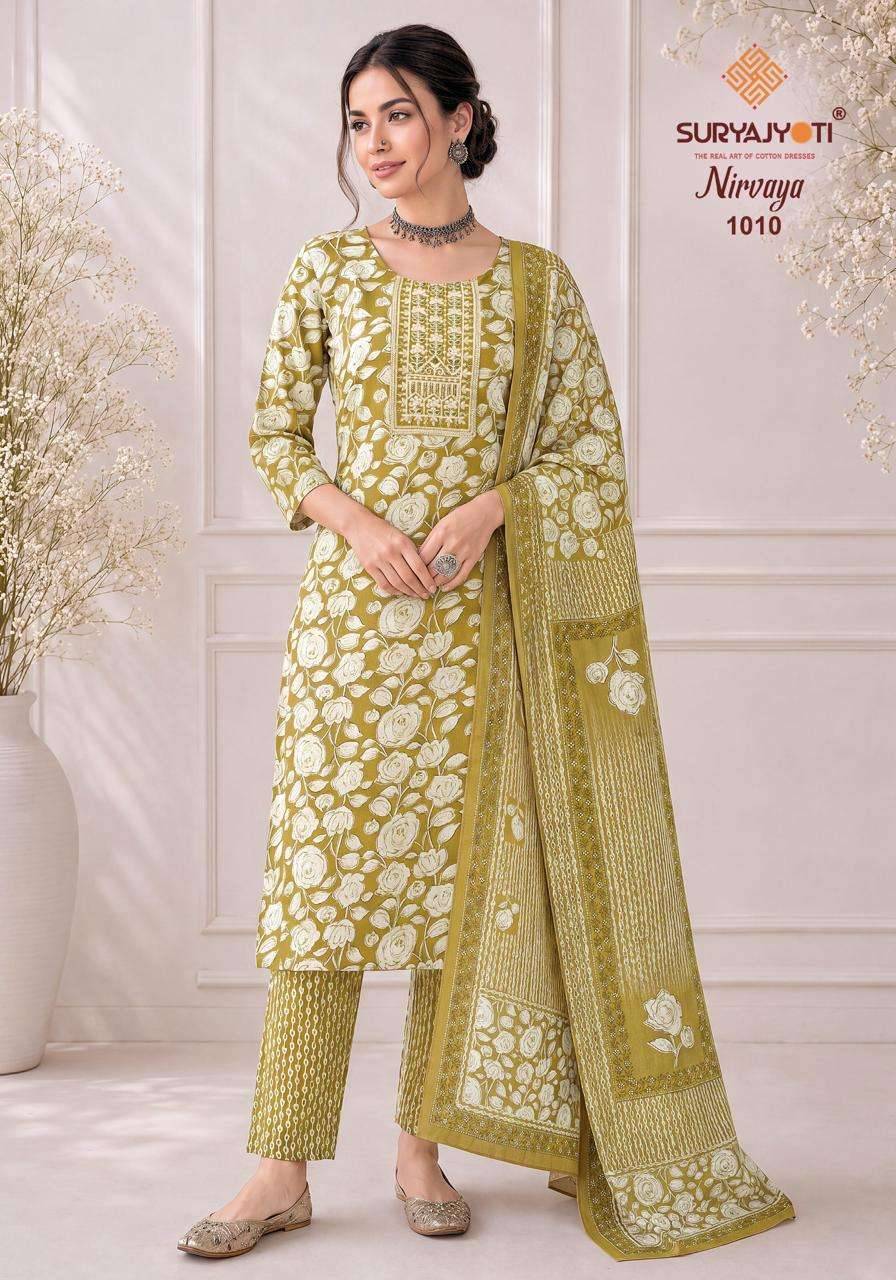 Suryajyoti Nirvaya Vol 1 Rayon Readymade Suits 10 Pcs Catalog