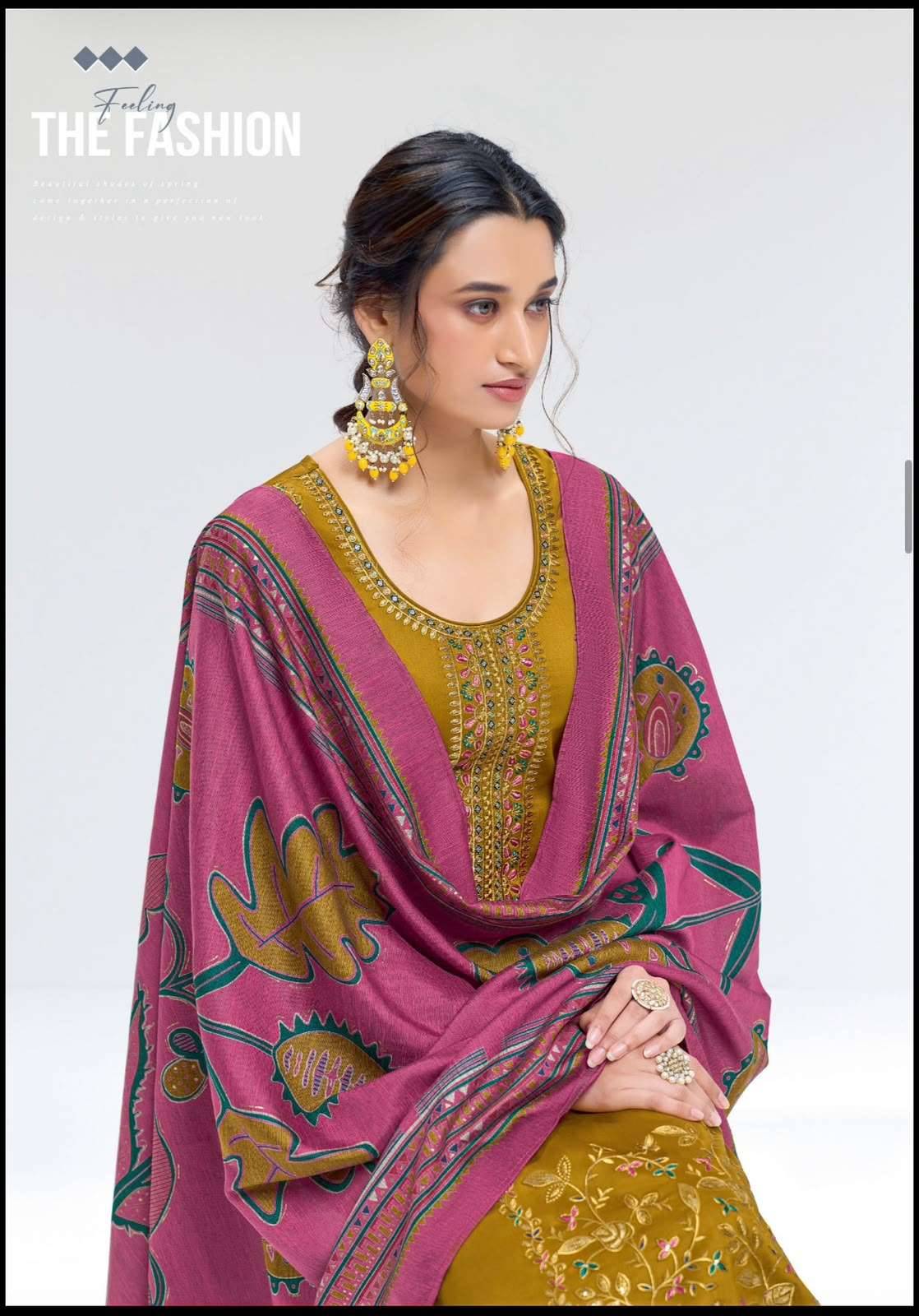 Suryajyoti Pinaka Vol 1 Heavy Zam Satin Dress Material 6 Pcs Catalog