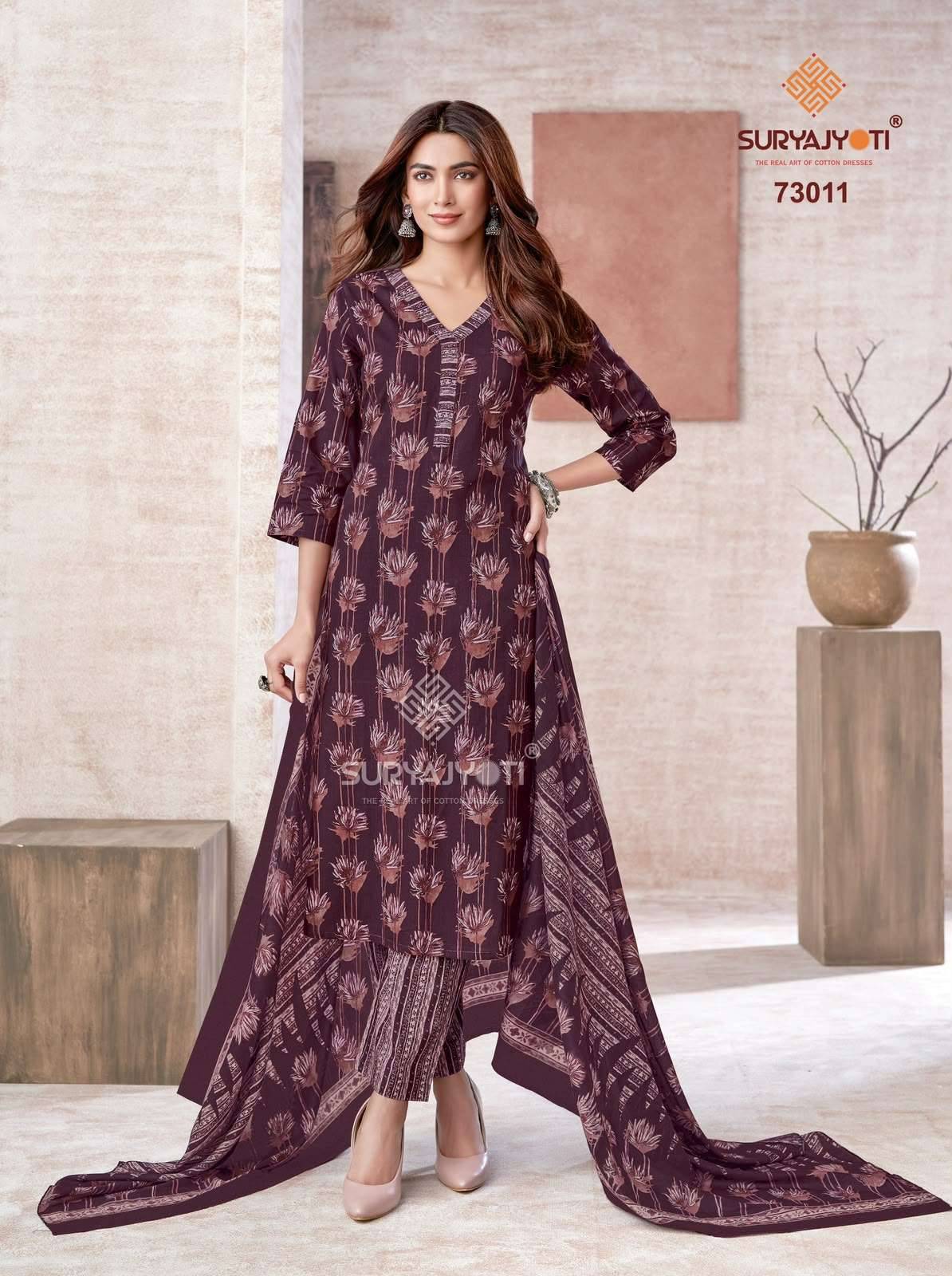 Suryajyoti Trendy Cotton Vol 73 Cotton Salwar Suit 20 Pcs Catalog