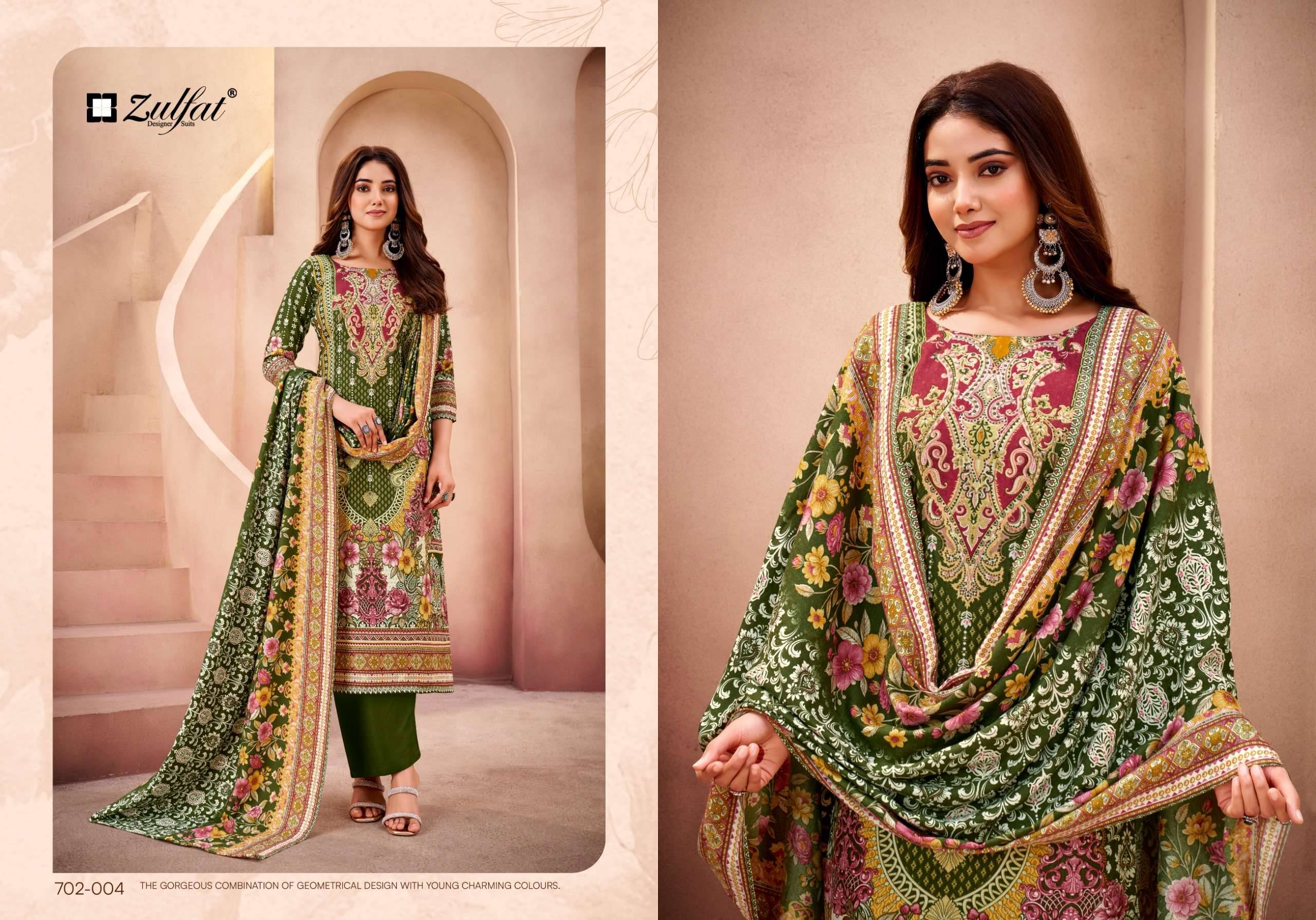 Zulfat Afsana Pure Woolen Pashmina Winter Collection With Price 4 Pcs Catalog