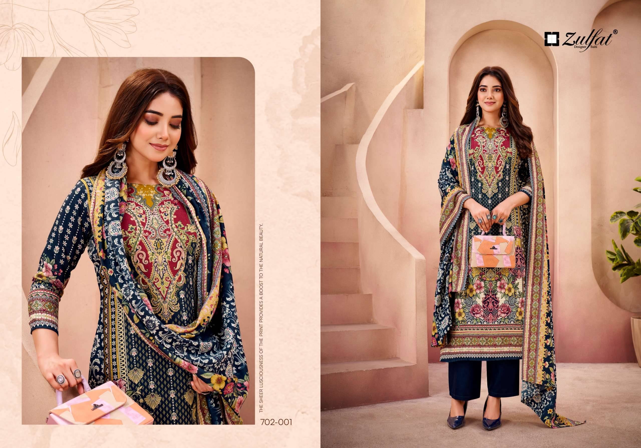 Zulfat Afsana Pure Woolen Pashmina Winter Collection With Price 4 Pcs Catalog
