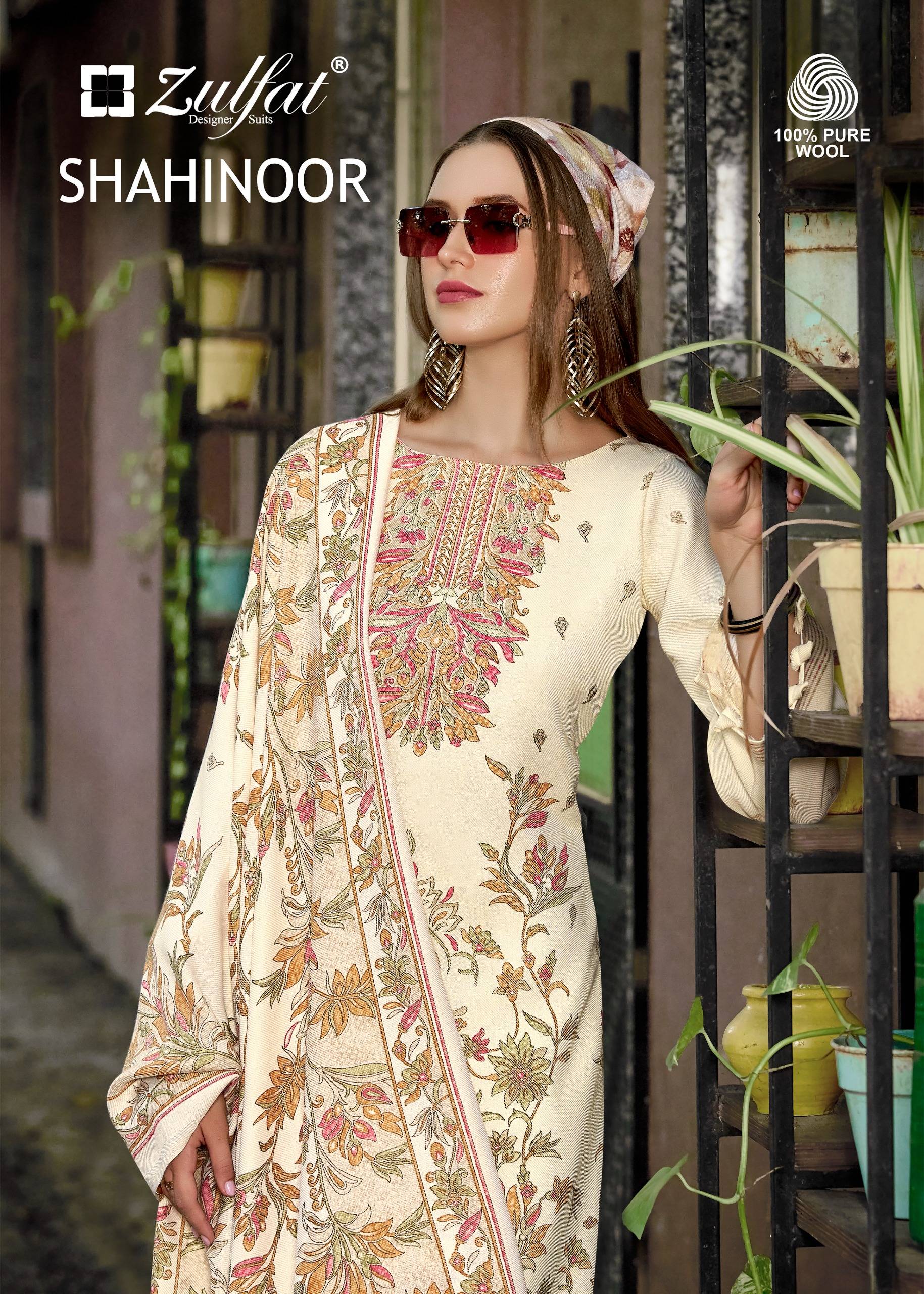 Zulfat Designer Shahinoor Pure Woollen Winter Dress Material 5 Pcs Catalog