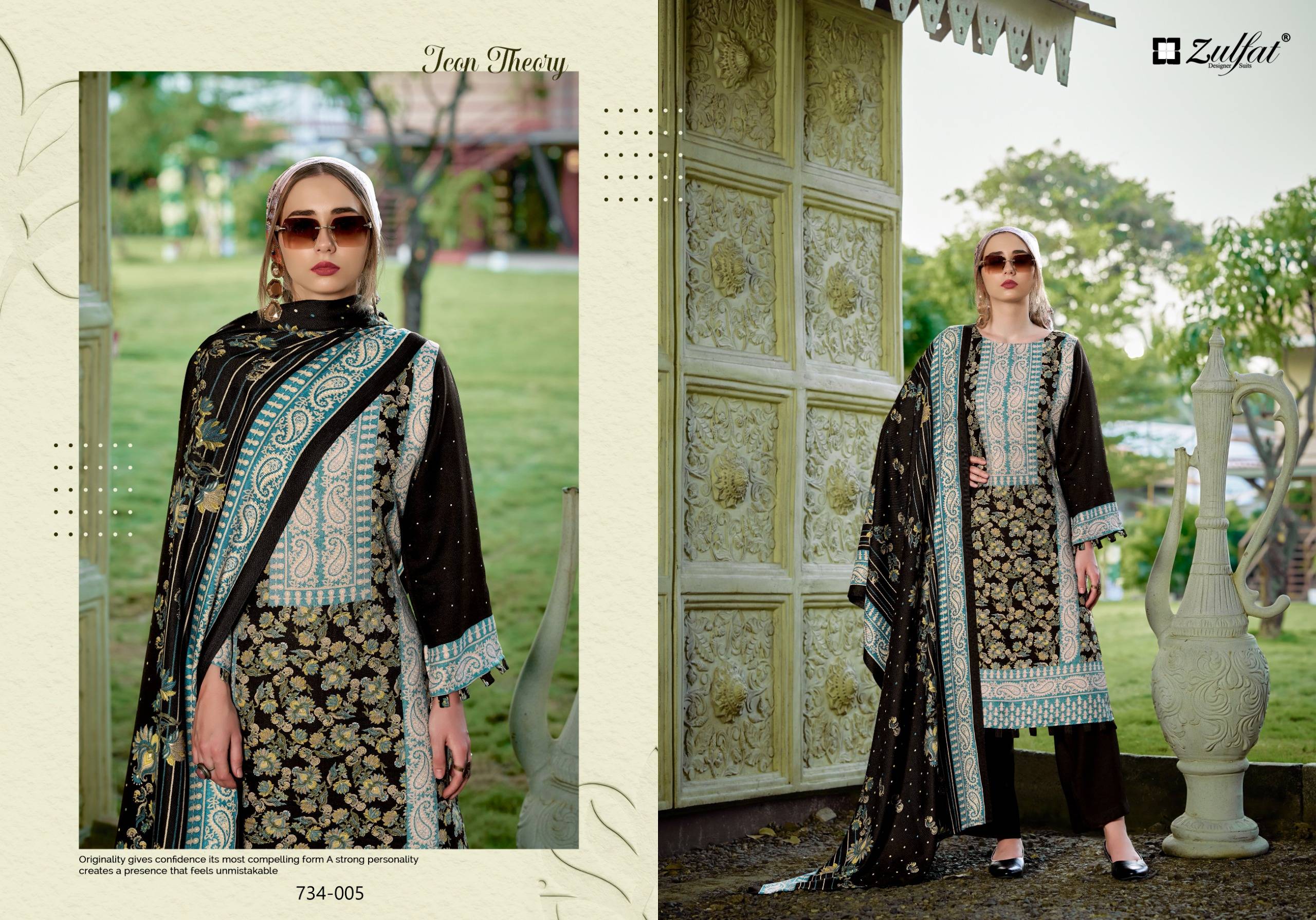 Zulfat Designer Shahinoor Pure Woollen Winter Dress Material 5 Pcs Catalog
