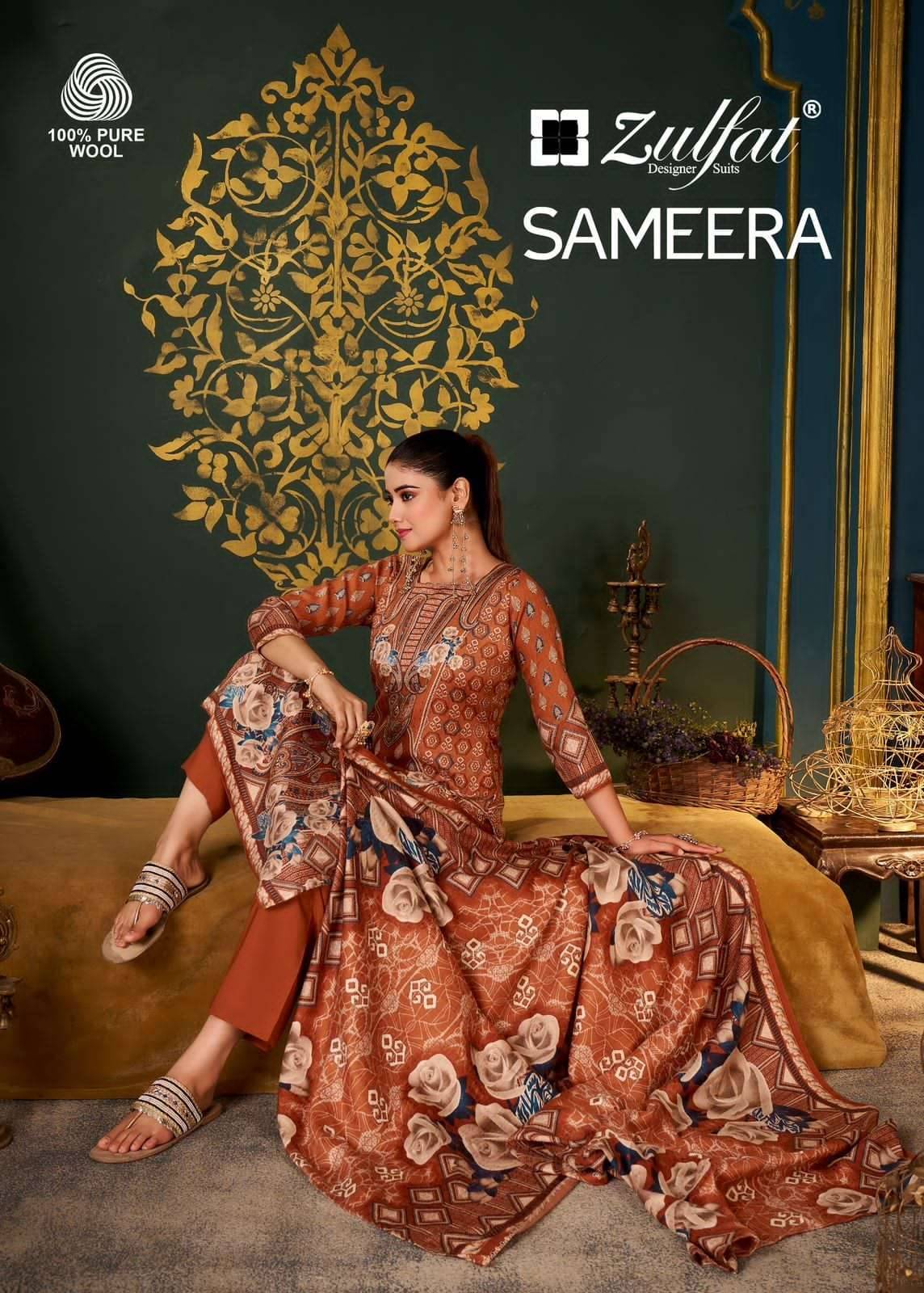 Zulfat Sameera Winter Collection Pashmina Dress Material 4 Pcs Catalog