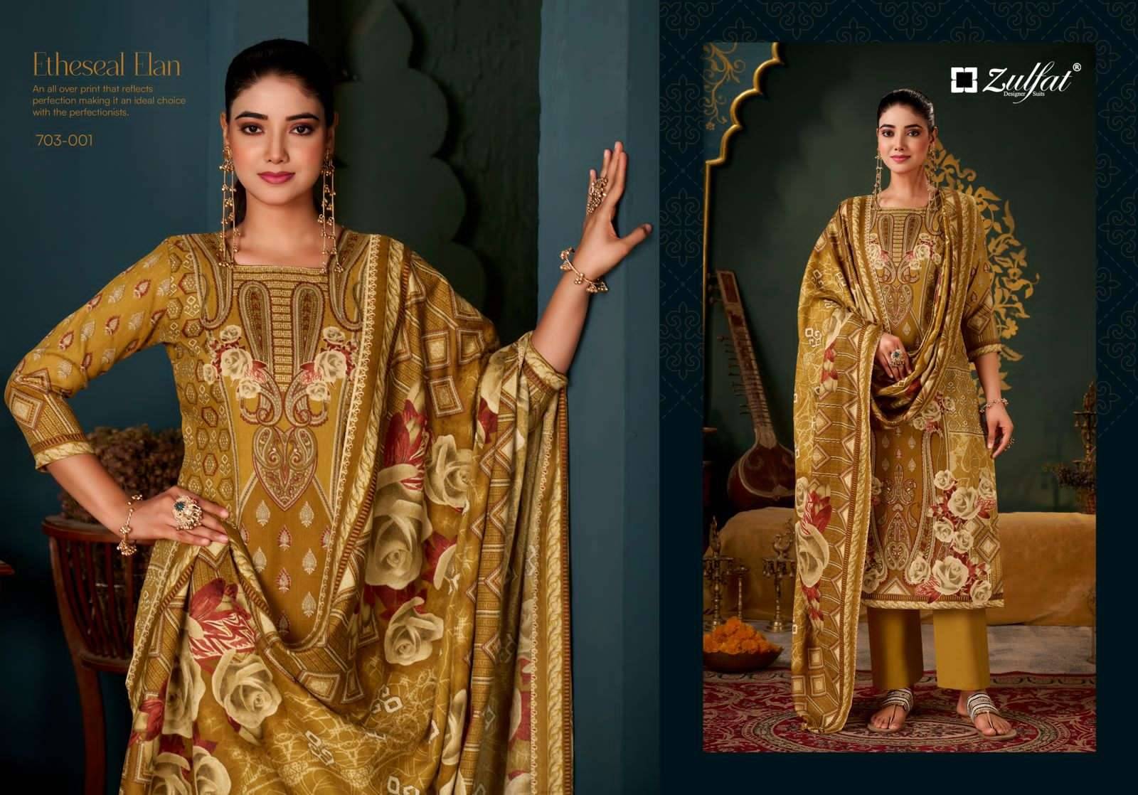 Zulfat Sameera Winter Collection Pashmina Dress Material 4 Pcs Catalog