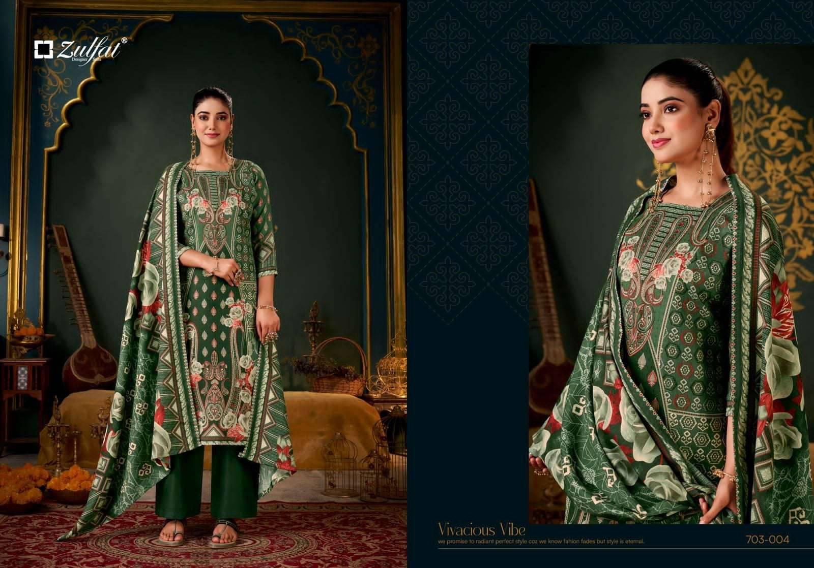 Zulfat Sameera Winter Collection Pashmina Dress Material 4 Pcs Catalog